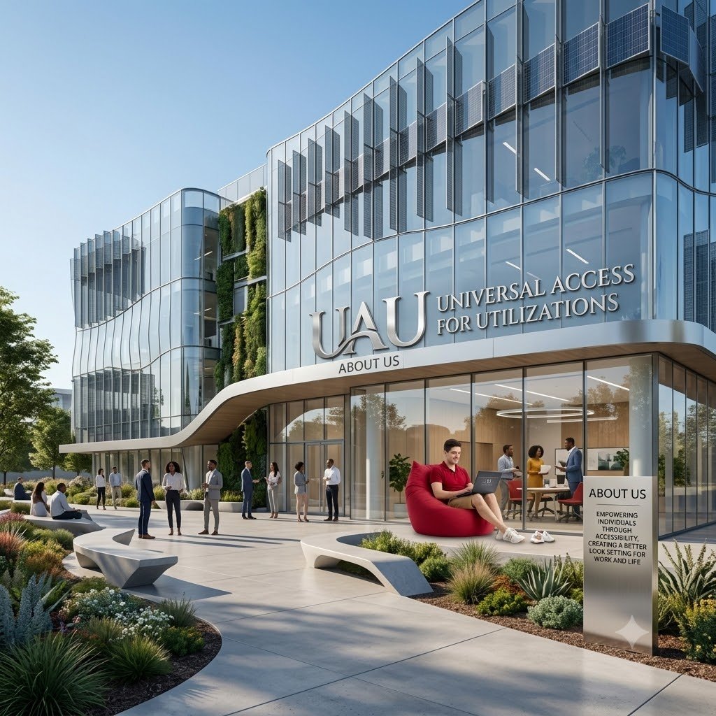 UAU team collaboration in a modern workspace