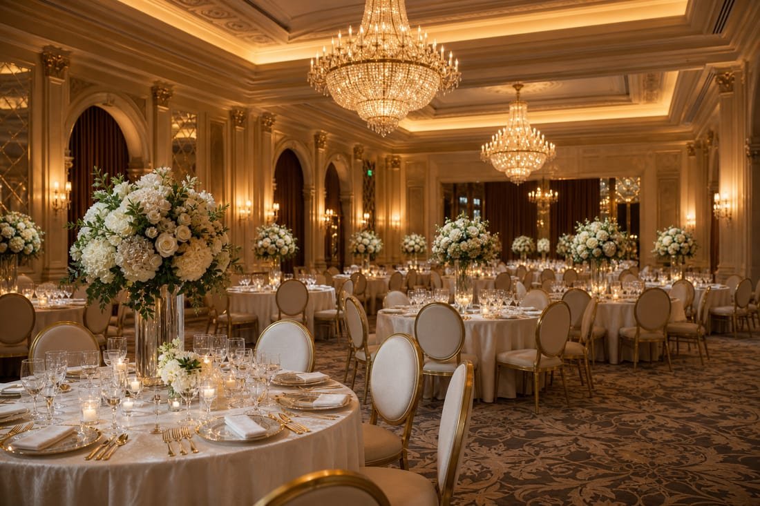 Conference venue ready for guests